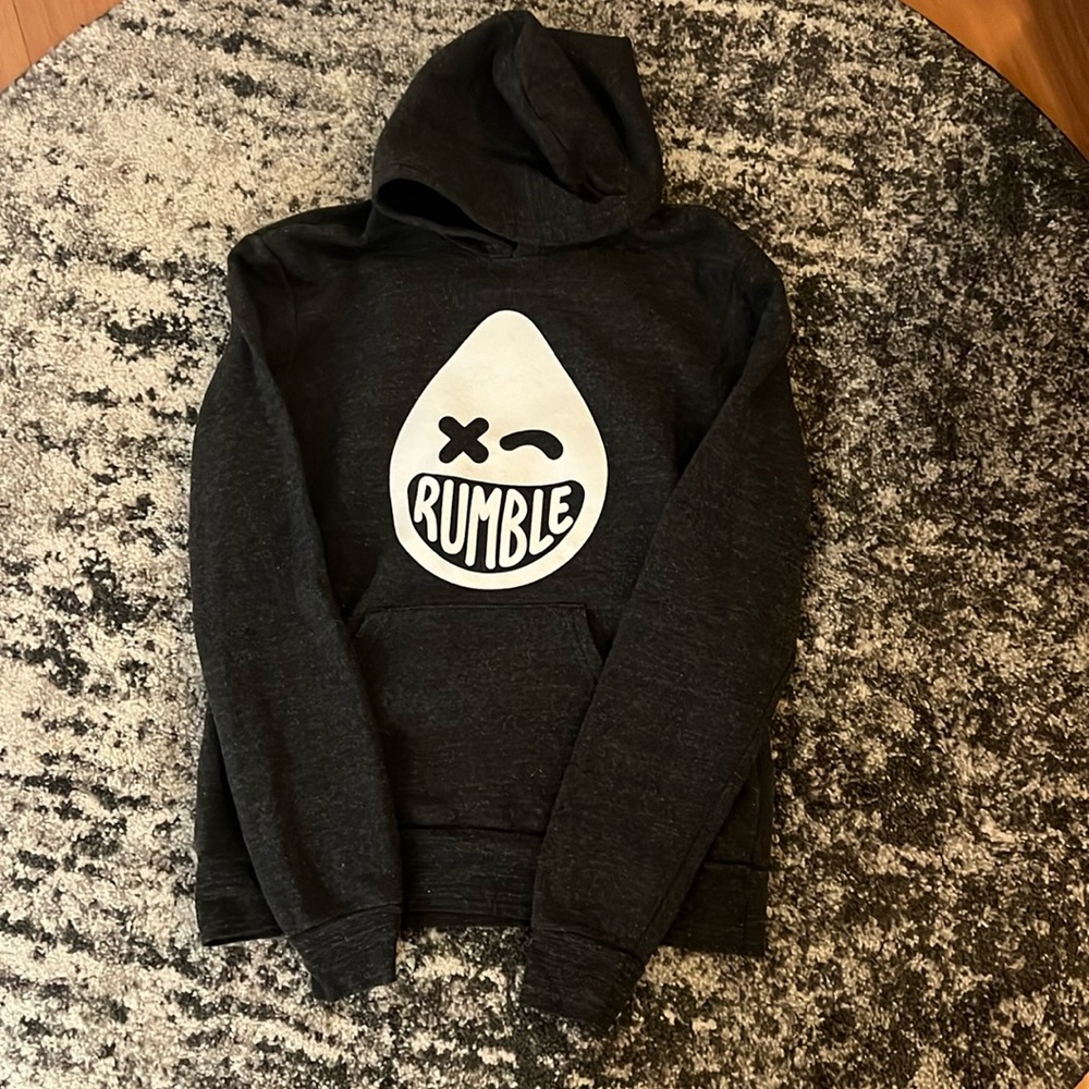 Rumble hoodie with pockets. Worn once. Medium